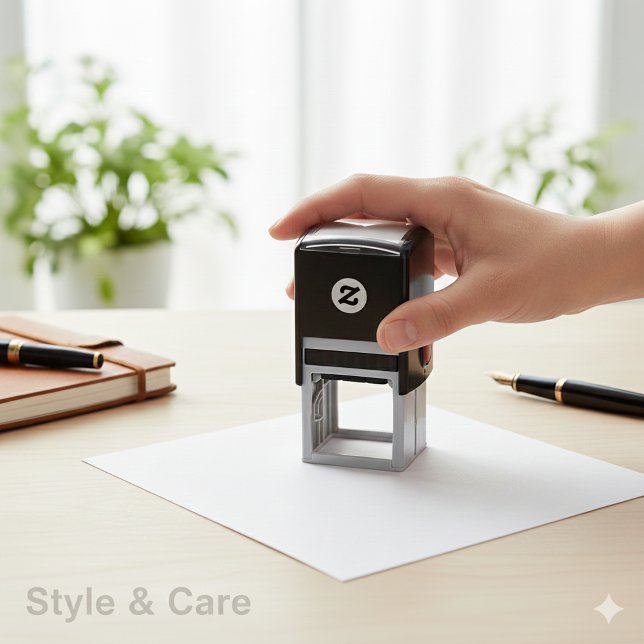 Custom 1.5 x 1.5 Self Inking Stamp for Your Design Permastempel (Custom 1.5 x 1.5 Self Inking Stamp for Your Design)