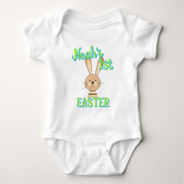 Custom 1. EASTER Happy Bunny Kleinkind Baby Outfit Strampler
