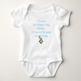 Custom 1. Vatertag, lustiges Geschenk vom Baby, Baby Strampler
