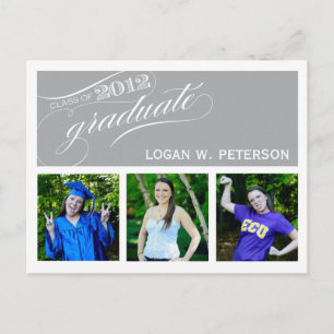 Custom_2012 Graduation Invitation Postcard Einladungspostkarte