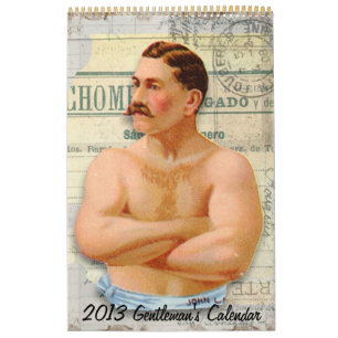 Custom 2013 Viktorianisch Gentleman's Calendar Kalender