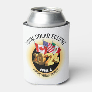 Custom 2024 INSGESAMT SOLAR ECLIPSE Flags Family Dosenkühler