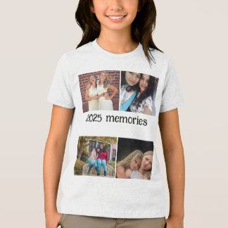 CUSTOM 2025 MEMORIES 4 PHOTO COLLAGE Tri-Blend SHIRT