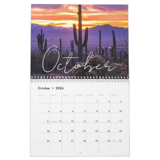 Custom 2026 Sunset Calendar California & Arizona Kalender