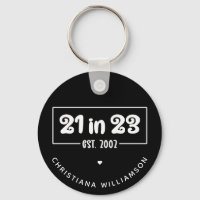 Custom 21. Geburtstag Geschenk 21 im 23. Est 2002