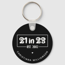 Custom 21. Geburtstag Geschenk 21 im 23. Est 2002