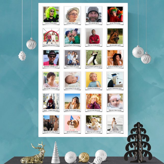Custom 24 Foto Collage Retro Instant Film & Notes Poster (Von Creator hochgeladen)