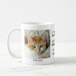 Custom 2 Foto Crazy Kitty Lady Niedlich Coffee Tas Kaffeetasse