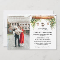 Custom 2 Foto Dog Wedding