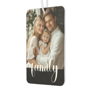Custom 2 Foto FAMILY LIEBE XO Autolufterfrischer