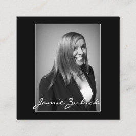 CUSTOM 2 X 2 MINIMALISTISCHES FOTO QUADRATISCHE VISITENKARTE