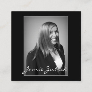 CUSTOM 2 X 2 MINIMALISTISCHES FOTO QUADRATISCHE VISITENKARTE