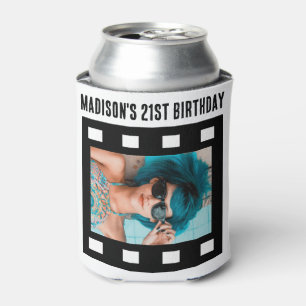 Custom 2 x Foto Film Reel 21. Geburtstag Dosenkühler