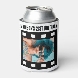 Custom 2 x Foto Film Reel 21. Geburtstag Dosenkühler