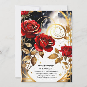 Custom 30. Geburtstagseinladung Einladung