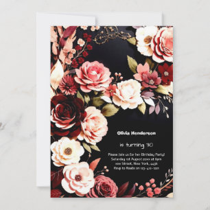 Custom 30. Geburtstagseinladung Einladung