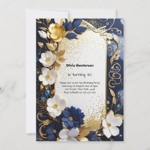 Custom 30. Geburtstagseinladung Einladung