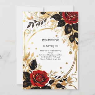 Custom 30. Geburtstagseinladung Einladung