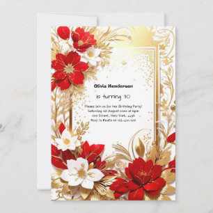 Custom 30. Geburtstagseinladung Einladung