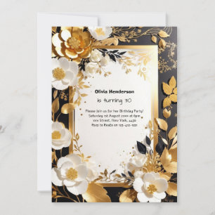 Custom 30. Geburtstagseinladung Einladung