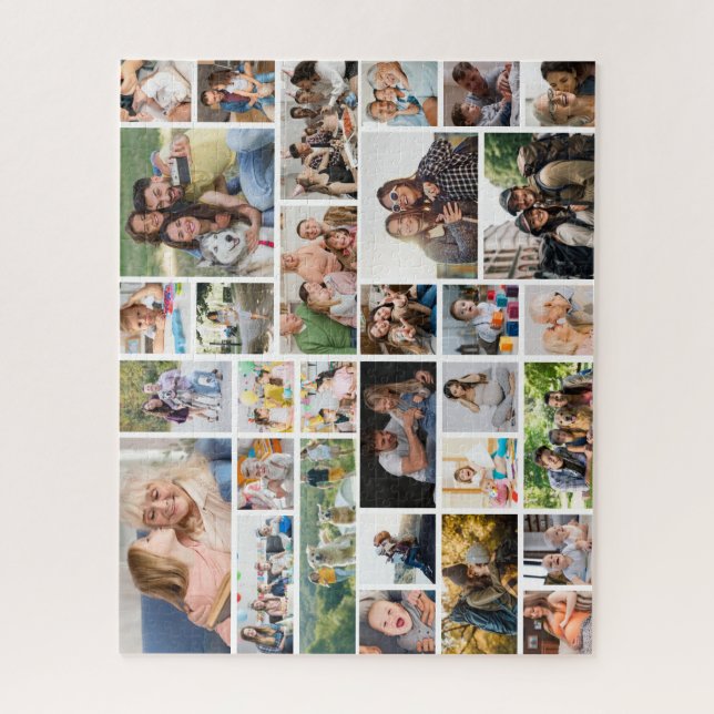Custom 31 Foto Collage 520pcs mittelschwer Puzzle (Vertikal)