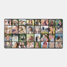 Custom 32 Foto Collage Black Schreibtischunterlage