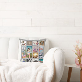 Custom 32 Foto Collage Instagram Pillow Kissen