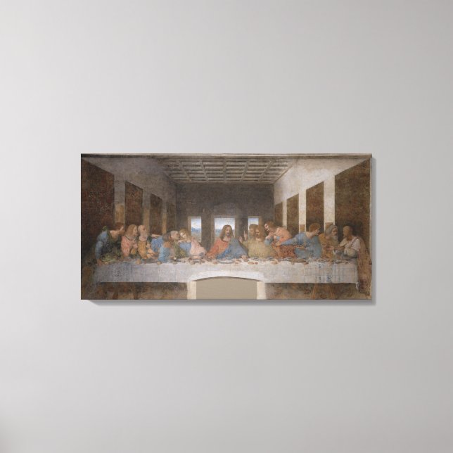 Custom 32x16 Leonardo's Da Vinci Letztes Abendesse Leinwanddruck (Vorderseite)