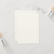 Custom 3.5" x 5" Rustikale Felt Ecru Einladungskar