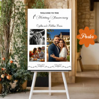 Custom 3 Fotos 1. Hochzeitstag Begrüßung