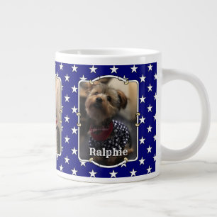 Custom 3 Fotos USA American Flag Patriotic Niedlic Jumbo-Tasse