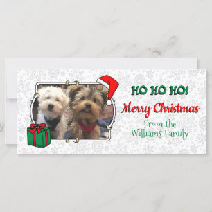 Custom 3 Fotos Weihnachtsfeier Weihnachtsmannmütze