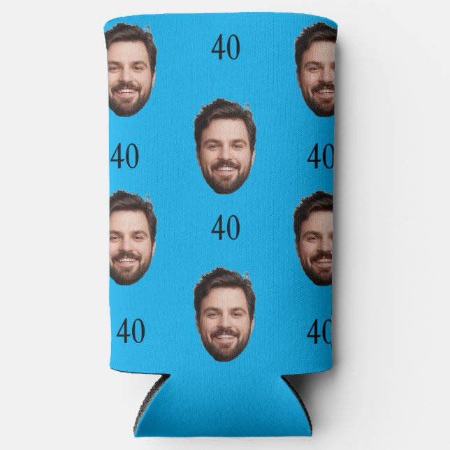 Custom 40. Gastgeschenk Geburtstagsbachelor Party Selters Dosenkühler (Vorderseite)