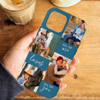 Custom 4 Foto Alle Me Lieben Alle Sie blau