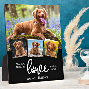 Custom 4 Foto Collage Personalisierte LIEBE und ei Fotoplatte