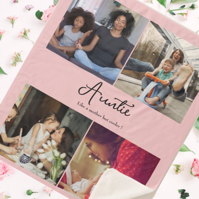 Custom 4 Foto Collage Tante Quote Tante Skript Sherpadecke (Von Creator hochgeladen)