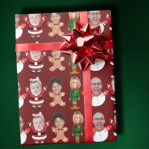 Custom 4 Foto Family Face Foto Weihnachtsgeschenk