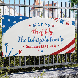 Custom 4. Juli Family Summer GRILLEN Party Banner