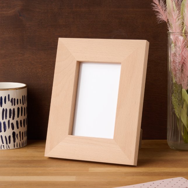 Custom 4" x 6" Portrait, FrameStyle: natürlich Geätzte Rahmen (Linke Ecke)