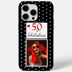 Custom 50 & Fabulous Foto Red 50. Geburtstag 12  Case-Mate iPhone Hülle