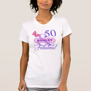 Custom 50 & Fabulous T-Shirt