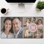 Custom 5 Foto Collage Dusty Pink Familie Schreibtischunterlage<br><div class="desc">Mit dieser eleganten Schreibtischmatte,  die sich durch ein individuell anpassbares 5-Foto-Collage-Design und sanfte rosa Akzente auszeichnet,  können Sie Ihren Arbeitsplatz individuell gestalten. Diese Tischmatte eignet sich hervorragend für die Präsentation von Erinnerungen,  Haustieren oder Lieblingsmomenten. Sie verbindet Funktionalität mit sentimentalem Wert und eignet sich somit ideal für Zuhause- oder Giftarbeiten.</div>