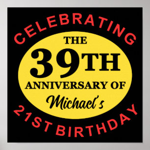 Custom 60. Geburtstag Spaß Poster