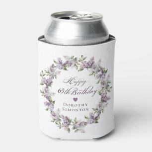 Custom 65. Geburtstag Lila Lilac Spring Blume Dosenkühler