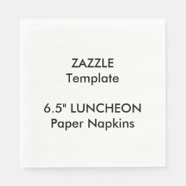 Custom 6.5" LUNCHEON Disposable Paper Napkins Serviette