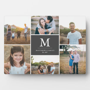 Custom 6 Foto Collage Plaque mit Easel Fotoplatte