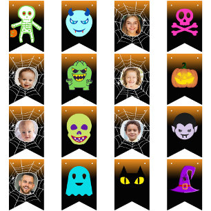 Custom 6 Foto Halloween-Party Happy Halloween Spaß Wimpelkette