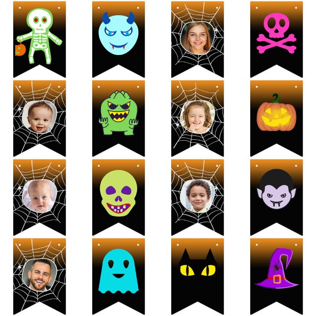 Custom 6 Foto Halloween-Party Happy Halloween Spaß Wimpelkette (Von Creator hochgeladen)