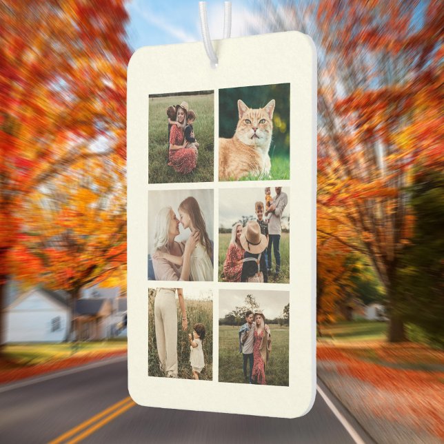 Custom 6 FotoCollage Autolufterfrischer (Von Creator hochgeladen)