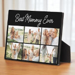 Custom 6 Photo Collage Modern Best Mommy Ever  Fotoplatte<br><div class="desc">Celebrate her with a sleek and stylish keepsake she will cherish forever. This Modern Best Mommy Ever custom plaque features six photo slots to highlight your most meaningful memories. Its clean layout and contemporary design make it perfect for Mothers Day, birthdays, or any occasion where you want to honor the...</div>